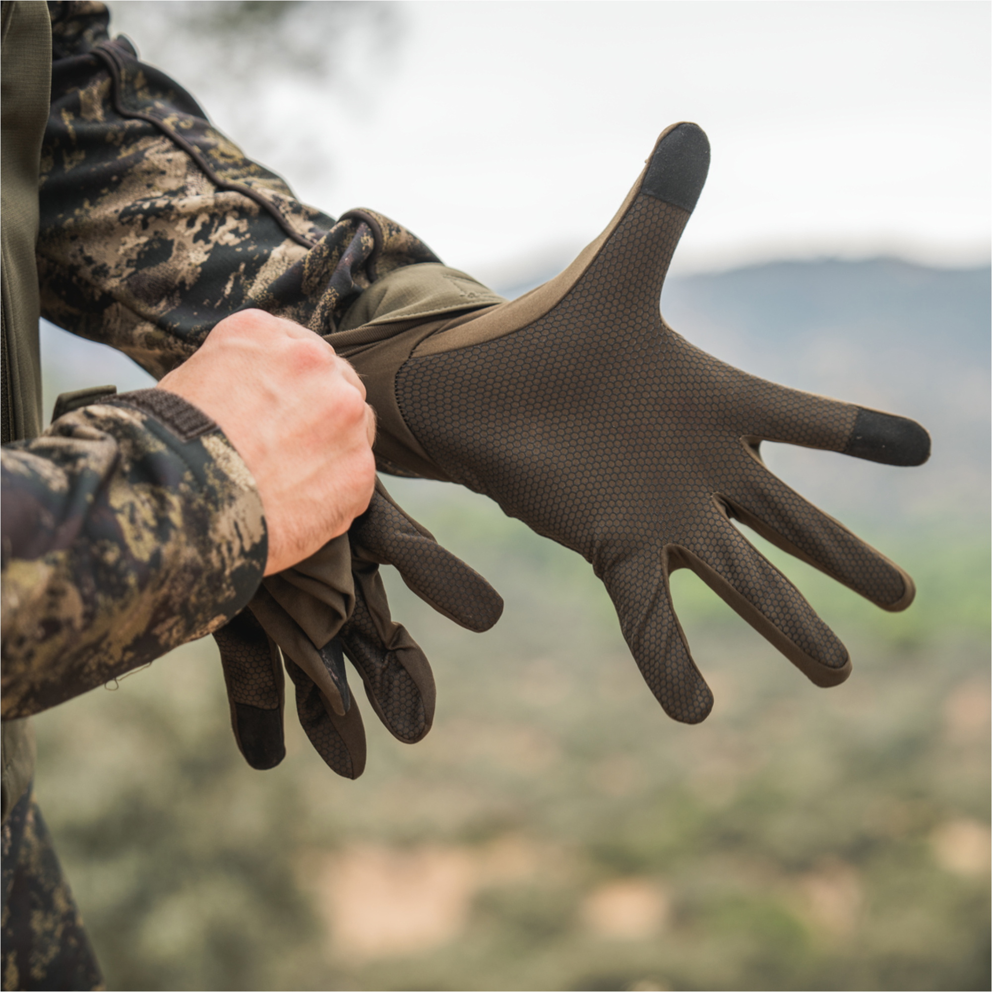 2025 Seeland Mens Grip Gloves 40435 - Pine Green